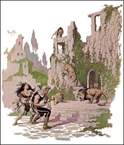 Frank Frazetta The Lost Continent reproduction peinte à la main