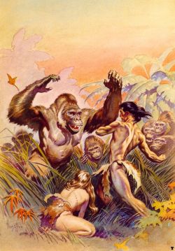 Frank Frazetta The Son Of Tarzan reproduction peinte à la main