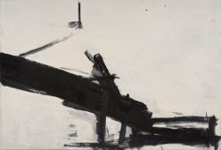 Peinture sur toile de Franz Kline Monitor 1956 reproduction peinte à la main