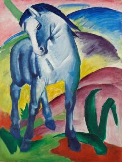 Franz Marc Blue Horse reproduction peinte à la main