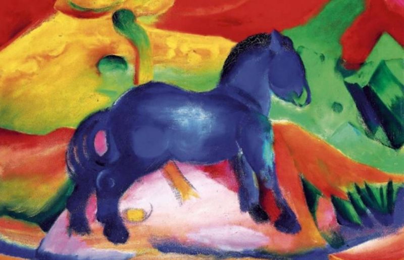Franz Marc Little Blue Horse Blaues Pferdchen 1912