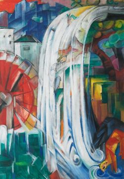 Franz Marc The Bewitched Mill Germany 1913 reproduction peinte à la main