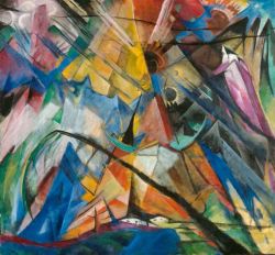Franz Marc, Tirol, 1914 reproduction peinte à la main