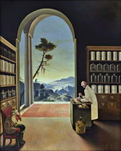 Franz Sedlacek Pharmacy reproduction peinte à la main