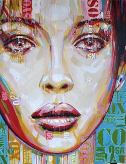 Peinture sur toile de Fred Adrait Visage Sans Titre reproduction peinte à la main