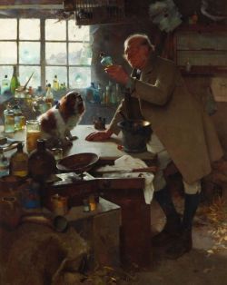 Frederick Hall, The Result Of High Living, 1892 reproduction peinte à la main