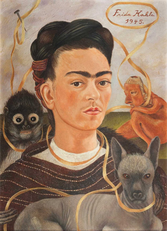 Frida Kahlo, Auportrait Avec Un Petit Singe