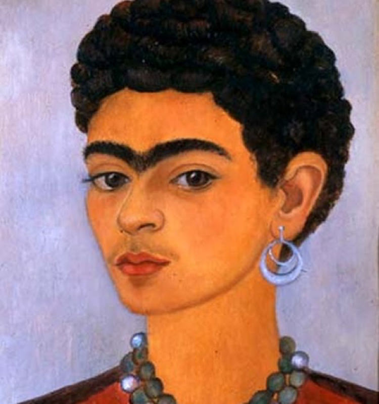 Frida Kahlo, Autoportrait Avec Des Cheveux Bouclés
