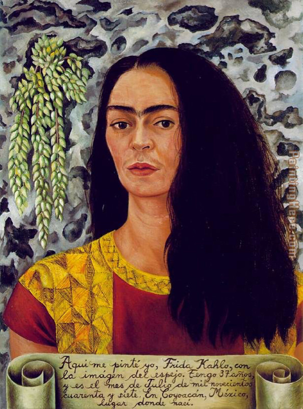 Frida Kahlo, Autoportrait Avec Les Cheveux Lachés