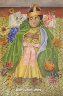 Peinture sur toile de Frida Kahlo, Dimas décédé reproduction peinte à la main