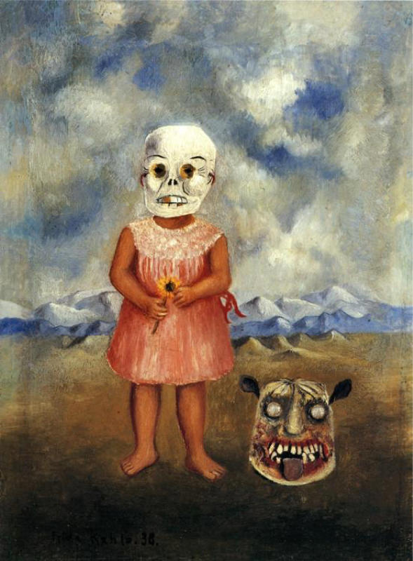 Frida Kahlo, Fille avec un masque de mort