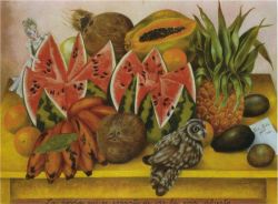 Peinture sur toile de Frida Kahlo, La mariée a peur à voir la Vie ouverte reproduction peinte à la main