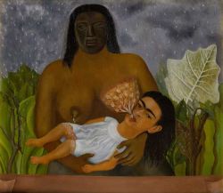 Frida Kahlo, Ma nurse et moi reproduction peinte à la main