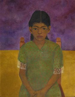 Peinture sur toile de Frida Kahlo, Portrait de Virginie reproduction peinte à la main
