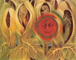 Frida Kahlo, Soleil et Vie reproduction peinte à la main