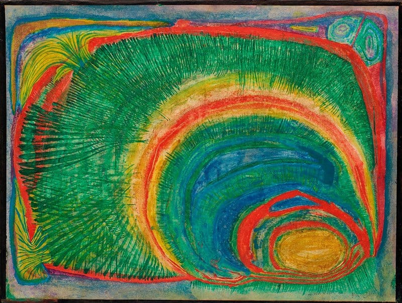 Friedensreich Hundertwasser Le Jardin Dans L Aur Ole Der Garten Im Heiligenschein 1956