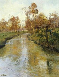 Frits Thaulow Autumn reproduction peinte à la main