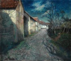 Frits Thaulow Moonlight In Beaulieu 1904 reproduction peinte à la main