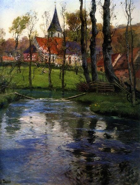 Frits Thaulow The Old Church By The River