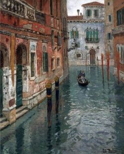 Frits Thaulow View Of Venice 1894 reproduction peinte à la main
