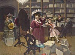 Peinture sur toile de Gabor Vida At The Milliner S reproduction peinte à la main