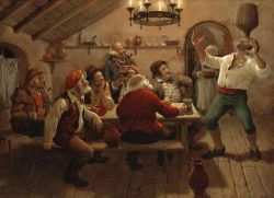 Peinture sur toile de Gabor Vida His Party Piece reproduction peinte à la main