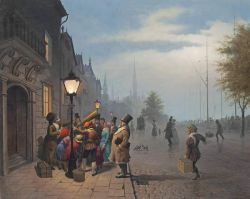 Peinture sur toile de Gabor Vida Stargazers reproduction peinte à la main