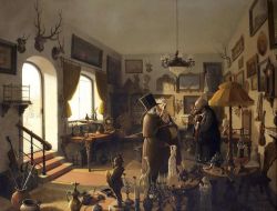Peinture sur toile de Gabor Vida The Antique Shop reproduction peinte à la main