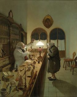 Peinture sur toile de Gabor Vida The Apothecary reproduction peinte à la main