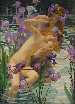 Gaston Bussiere The Irises 1897 reproduction peinte à la main