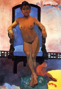 Peinture sur toile de Gauguin, Annah la Javanaise reproduction peinte à la main