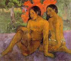 Peinture sur toile de Gauguin, Et l'or de leurs corps reproduction peinte à la main