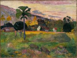 Peinture sur toile de Gauguin, Haere Mai reproduction peinte à la main