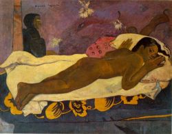 Peinture sur toile de Gauguin, L'esprit des morts veille - Manaò tupapau reproduction peinte à la main