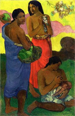 Peinture sur toile de Gauguin, Maternité 2 reproduction peinte à la main