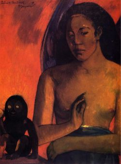 Peinture sur toile de Gauguin, Poemes barbares reproduction peinte à la main