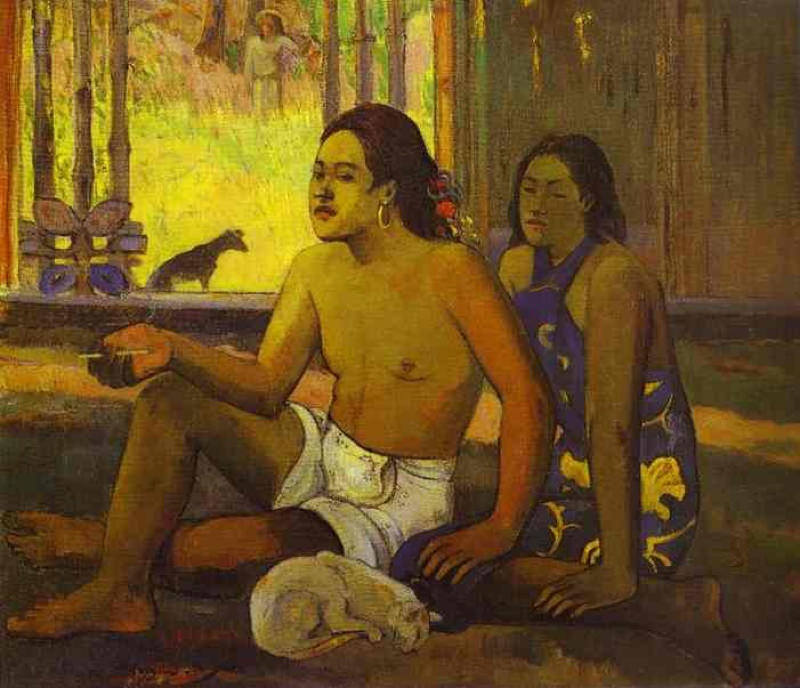 Gauguin, Tahitiens dans une pièce -Eiaha Ohipa