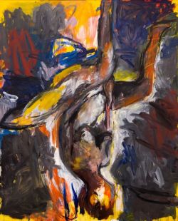 Georg Baselitz Elke Vi 1976 reproduction peinte à la main