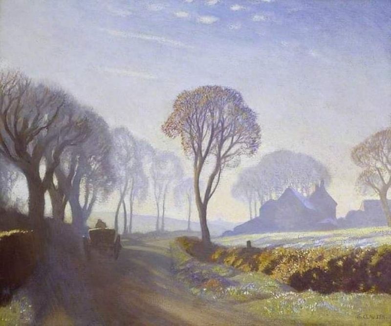 George Clausen The Road Winter Morning 1923