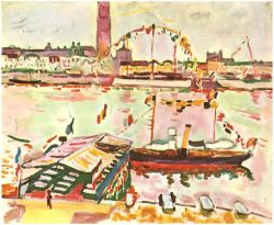 Peinture sur toile de Georges Braque Antwerp Harbor reproduction peinte à la main