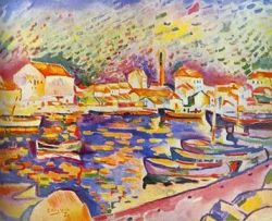 Georges Braque At Estaque reproduction peinte à la main