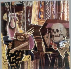 Peinture sur toile de Georges Braque Balustre Et Crane reproduction peinte à la main