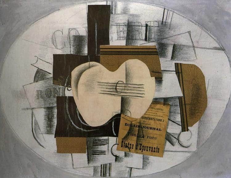 Georges Braque Guitar - Program Statue D Epouvante