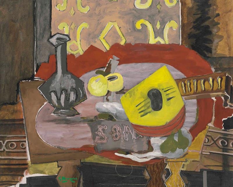 Georges Braque Mandoline At The Sonate 1939-40