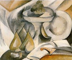 Georges Braque Plate And Fruit Dish reproduction peinte à la main