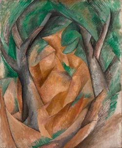 Peinture sur toile de Georges Braque Trees At Estaque 1908 reproduction peinte à la main