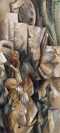 Georges Braque Violin And Palette reproduction peinte à la main