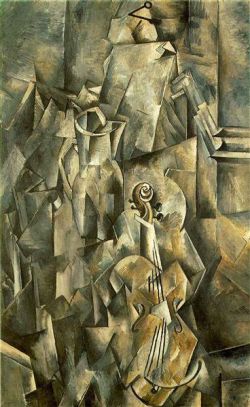 Georges Braque Violin And Pitcher reproduction peinte à la main