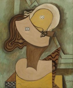 Peinture sur toile de Georges Braque Woman Head 2 reproduction peinte à la main