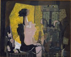Peinture sur toile de Georges Braque Woman With The Easel reproduction peinte à la main